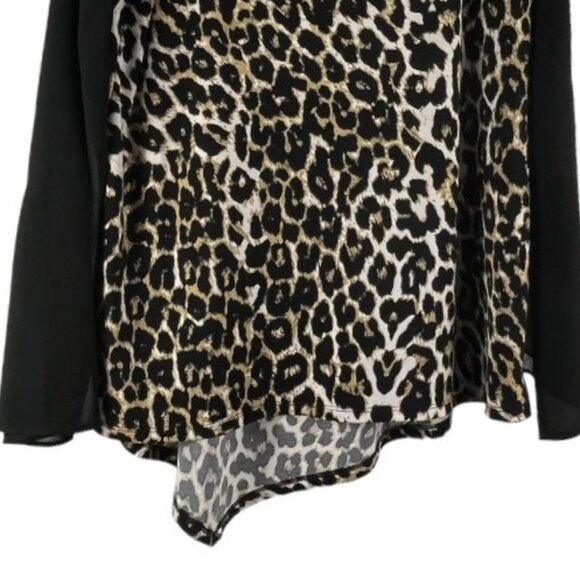 Vince Camuto Top Bell Sleeves Asymmetric Front Size Small Oversized Mobwife - Picture 3 of 12